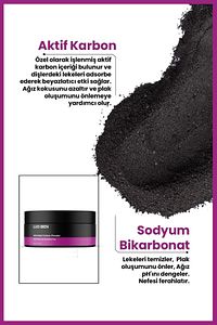 Aktif Karbonlu Diş Beyazlatıcı Toz | Sigara, Çay & Kahve Lekelerine Karşı | Doğal Formül | 50g ürün fotoğrafı