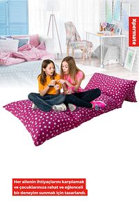 Katlanır Pofuduk Çocuk Minder Bebek Oyun Minderi Bebek Yer Yatağı, Bebek Yer Minderi Pembe ürün fotoğrafı