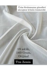 Naturel Bambu Ttm Şantuk Zemin 1x3 Sık Boru Pile Ütü Istemeyen Tül Perde ürün fotoğrafı