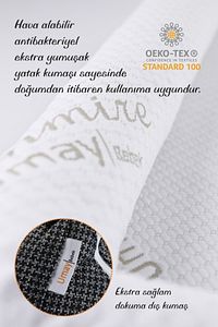 Umay Çantalı Taşınabilir Reflü Yatağı, Babynest, Anne Çantası - Dokuma Gri ürün fotoğrafı