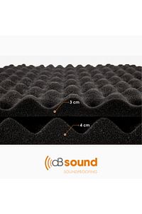 Dbsound Kendinden Yapışkanlı 40 Mm 50x40 Cm 15dns Yumurta Profil Akustik Sünger Db Sound ürün fotoğrafı