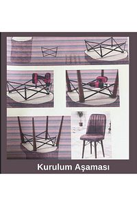 1 Adet Sandalye Mutfak Sandalyesi Yemek Odası Sandalyesi ürün fotoğrafı