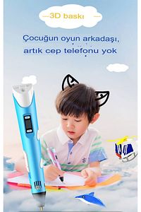 3D Yazıcı Kalem OLED Ekran 3 Renkli PLA/ABS Filamentler 3D Çizim Yazıcısı Çocuklar/Yetişkinler ürün fotoğrafı