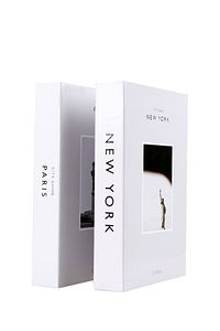 2'li New York/paris Dekoratif Kitap Kutu ürün fotoğrafı