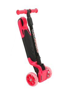 Tulpar Katlanır LED Işıklı Çocuk Scooter Pembe ürün fotoğrafı