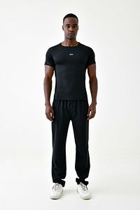 Erkek Compression T-Shirt Kısa Kollu Spor Fitness Body ürün fotoğrafı