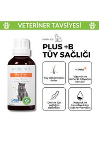 Plus B For Cats Kediler Için Tüy Dökülmesi Engelleyici Önleyici Biyotin Tüy Sağlığı Damlası 50 ml ürün fotoğrafı