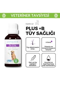 Plus B For Dogs Köpekler Için Tüy Dökülmesi Engelleyici Önleyici Biyotin Tüy Sağlığı Damlası 50 ml ürün fotoğrafı