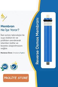 Kapalı Kasa Su Arıtma Cihazlarına Uyumlu 5'lı Filtre Seti 80 Gpd Membrane ürün fotoğrafı