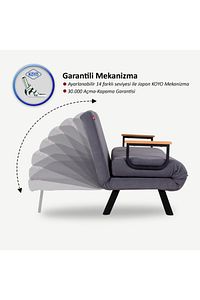 Sando Tekli Katlanır Yataklı Koltuk - Gri ürün fotoğrafı