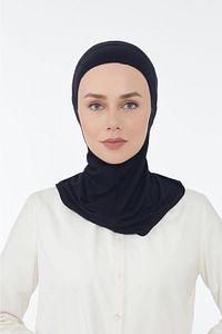 Hijabchi Boyunluklu Bone-siyah ürün fotoğrafı
