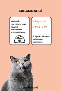 Plus B For Cats Kediler Için Tüy Dökülmesi Engelleyici Önleyici Biyotin Tüy Sağlığı Damlası 50 ml ürün fotoğrafı