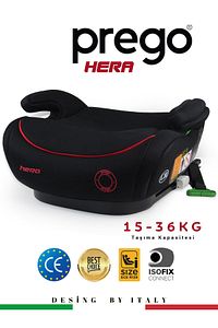 Hera 15-36 Kg Emniyet Kemeriyle Kullanılabilen Isofixli Oto Koltuğu Yükselticisi ürün fotoğrafı