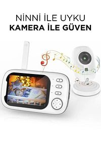 Abm600 Monitörlü Smart Ip Full Hd Akıllı Bebek Kamerası Monitörü Telsiz Güvenlik Kamerası ürün fotoğrafı