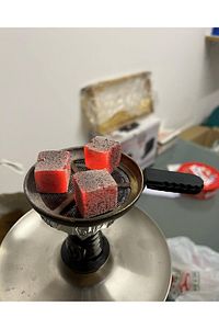 1kg #26mm Hindistan Cevizi Küp Nargile Kömürü Folyo ürün fotoğrafı