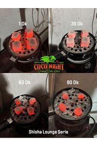 1kg #26mm Hindistan Cevizi Küp Nargile Kömürü Folyo ürün fotoğrafı