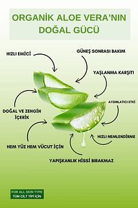 Aloe Vera Jel Güneş Sonrası Bakım, Nemlendirici, Ferahlatıcı, Yatıştırıcı 200 ml ürün fotoğrafı