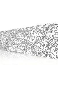 Pro White Map Lines 90x40 Cm Xxl Gaming Oyuncu Mouse Pad Mousepad ürün fotoğrafı