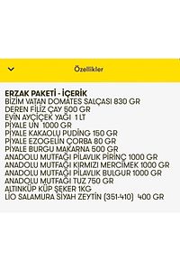 Ramazan Erzak Yardım Kumanya Kolisi 13 Parça ürün fotoğrafı