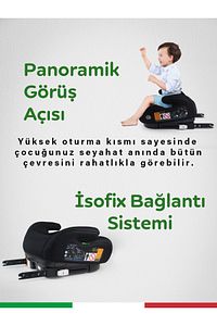 Hera 15-36 Kg Emniyet Kemeriyle Kullanılabilen Isofixli Oto Koltuğu Yükselticisi ürün fotoğrafı