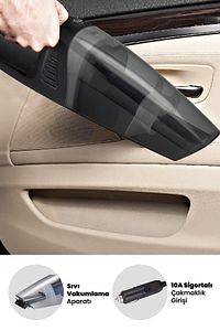 Automax Islak Kuru Taşınabilir Fırçalı Başlıklı Araç Tipi El Süpürgesi ürün fotoğrafı