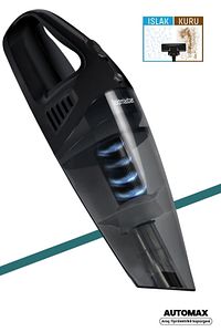 Automax Islak Kuru Taşınabilir Fırçalı Başlıklı Araç Tipi El Süpürgesi ürün fotoğrafı