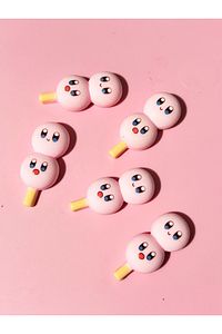 Kirby Minyatür Yiyecek Charm Küpe Kolye Anahtarlık Ucu Takı Yapım Malzemesi ürün fotoğrafı