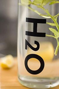 H2O Borosilikat Cam Matara 1L Vakum Kapaklı Su Şişesi Suluk 1000 Ml ürün fotoğrafı