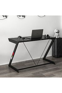 Zoned Metal Ayaklı Gaming Oyuncu Masası - Siyah ürün fotoğrafı