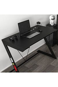 Zoned Metal Ayaklı Gaming Oyuncu Masası - Siyah ürün fotoğrafı