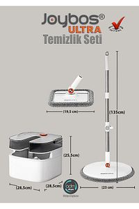 Temiz Ve Kirli Suyu Ayıran 2 Başlıklı Temizlik Seti (YUVARLAK VEKARE BAŞLIK) ürün fotoğrafı