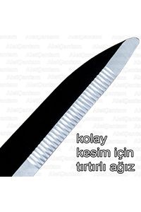 Çim Biçme Makası Metal Saplı Çimen Makası (TIRTIRLI AĞIZ) ürün fotoğrafı