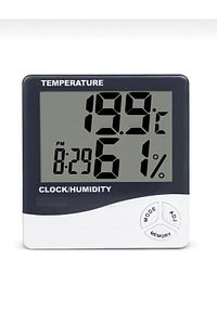 Dijital oda Termometresi Sıcaklık Ve Nem Ölçer Masa Saati Alarm ürün fotoğrafı