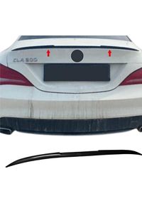 Mercedes CLA 200 2014>  Uyumlu Yarasa Spoiler Esnek Plastik 122 cm Siyah ürün fotoğrafı