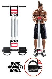 Ckspor El Ayak Göğüs Yayı 5 Çelik Yaylı Çok Fonksiyonlu Spor Aleti Cks-119 ürün fotoğrafı