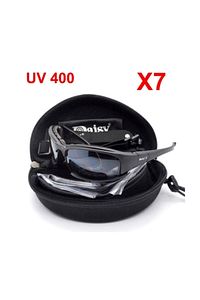 Daisy X7 Uv 400 Polarize Değişebilir 4 Farklı Lensli Motorsiklet Bisiklet Gözlüğü ürün fotoğrafı