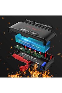 Jstar 3 20000mah 1600a Jump Starter Taşınabilir Akü Takviye Cihazı Lcd Ekranlı (ÇANTA POWER BANK) ürün fotoğrafı