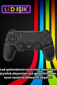 Kablosuz Bilgisayar Oyun Kolu Wireless Joystick PC Laptop Tablet Mobile Playstation4 Uyumlu ürün fotoğrafı
