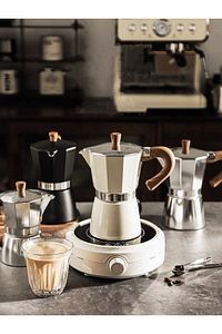 Mokapot 6-cup Coffeehutt Bigg Coffee Kahve Demleme Kahve Ekipmani Italyan Filtre Kahve Makinesi ürün fotoğrafı