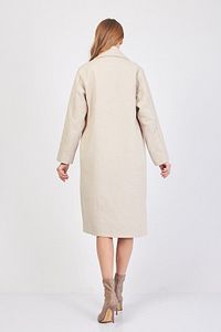 Kadın Krem Kaşe Kaban / Collection ürün fotoğrafı