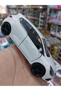Renault Clio Diecast Metal Araba Kapılar Açılır 1.36 Beyaz Reno Clıo Koleksiyon Model ürün fotoğrafı