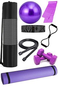 9 Parça Pilates Seti Taşıma Çantası Ve Tüm Pilates Malzemeleri Ekonomik Set Yeni Sezon ürün fotoğrafı