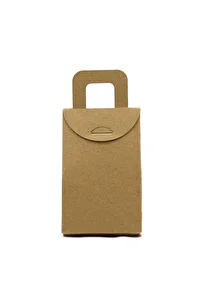 Kraft 7x11 Cm Kulplu Çanta Model Orta Boy Organizasyon, Hediyelik, Kına Çerez Kutusu 20 Adet ürün fotoğrafı