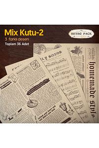 1 Kutuda 36 Adet Desenli Yağlı Kağıt-3 Farklı Desen-mix Kutu 2-sunum Kağıdı-vintage Sunum Kağıdı ürün fotoğrafı