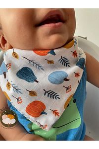 (8 ADET) Ybbhlet Müslin Kumaş Iki Çıtçıtlı Bebek Salya Önlük & Fular ürün fotoğrafı