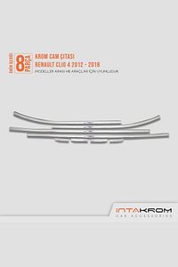 Renault Clio 4 Krom Cam Çıtası 8 Parça 2012 -2020 / Hb ürün fotoğrafı