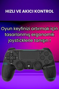 Kablosuz Bilgisayar Oyun Kolu Wireless Joystick PC Laptop Tablet Mobile Playstation4 Uyumlu ürün fotoğrafı