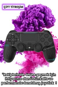 Kablosuz Bilgisayar Oyun Kolu Wireless Joystick PC Laptop Tablet Mobile Playstation4 Uyumlu ürün fotoğrafı