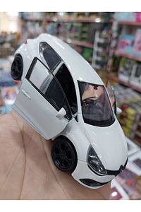 Renault Clio Diecast Metal Araba Kapılar Açılır 1.36 Beyaz Reno Clıo Koleksiyon Model ürün fotoğrafı