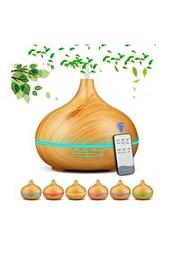 550 ml Uzaktan Kumandalı Aroma Difüzörü Ultrasonik Hava Nemlendirici 7 Renk Led ürün fotoğrafı
